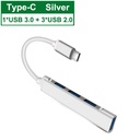 USB C HUB 3.0 Type C 3.1 4 Port Multi Splitter Adapter OTG