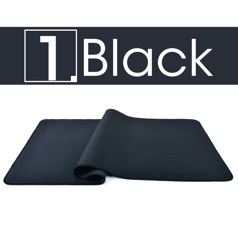 Large Gaming Mouse Pad Computer Mousepad Waterproof Multi-size (Black, 100 x 50 cm)