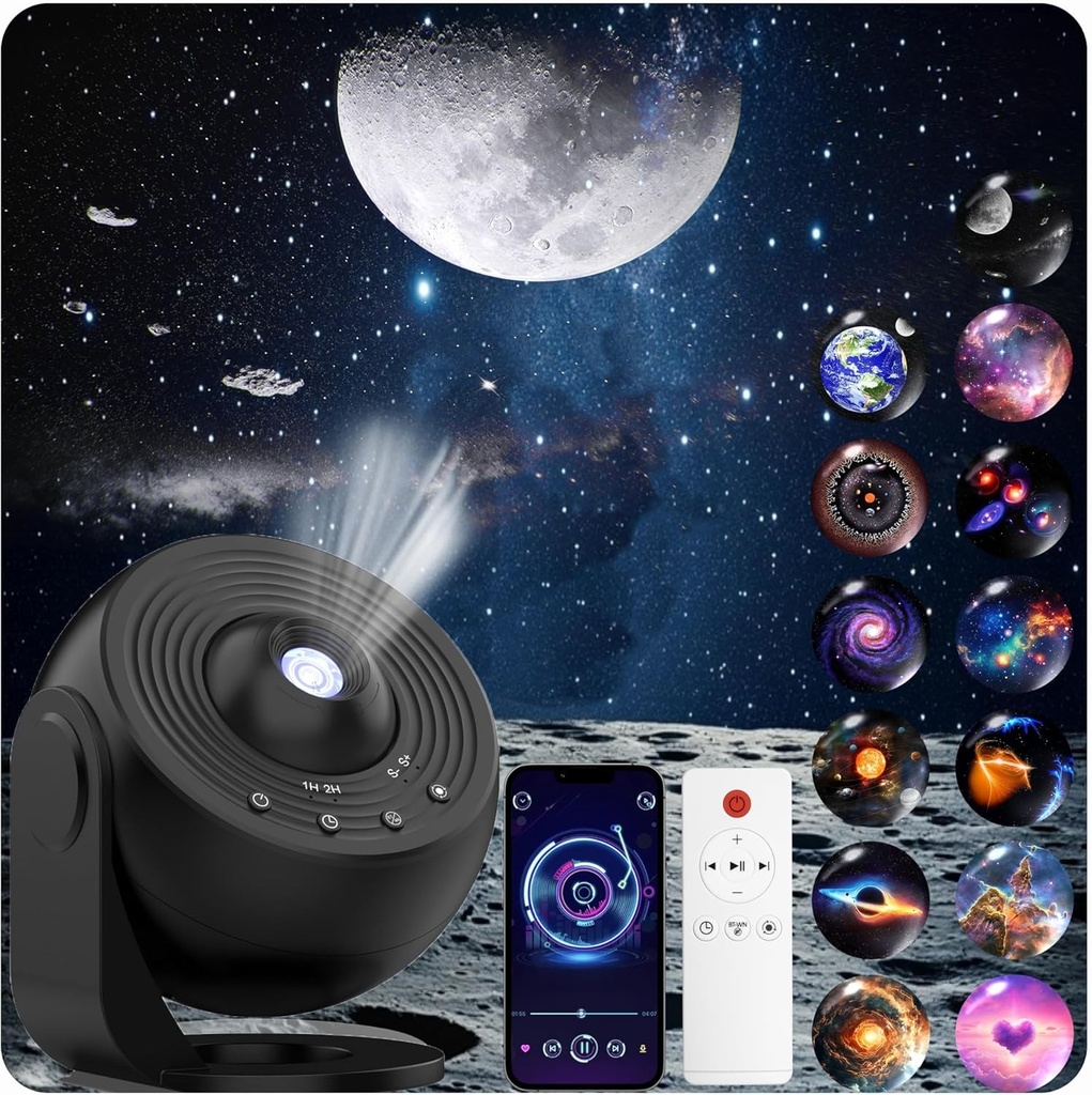 Star Projector Galaxy Night Light HD Lmage Disc Upgraded Planetarium