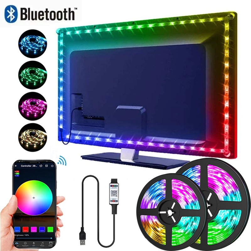 شريط إضاءة LED RGB 5050 مع تحكم عبر التطبيق