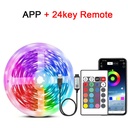 RGB LED قطاع أضواء الموسيقى مزامنة USB 5 فولت التحكم عن بعد Led