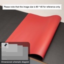 Mouse Pad Large Size Office Desk Protector Mat PU Leather Waterproof